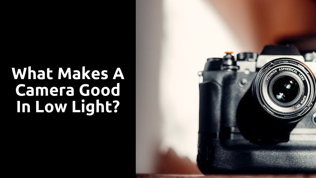 What makes a camera good in low light?