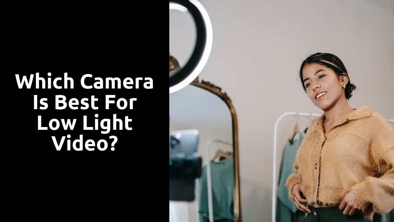 Which camera is best for low light video?