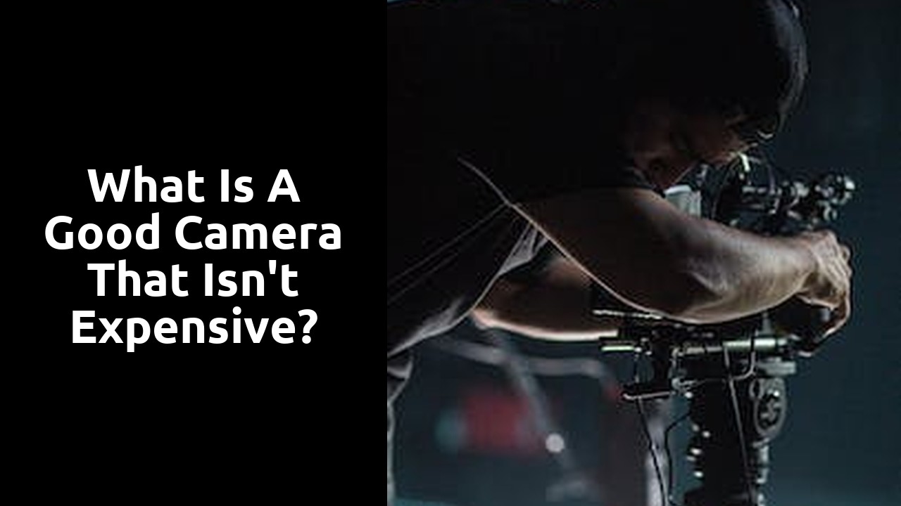 What is a good camera that isn't expensive?