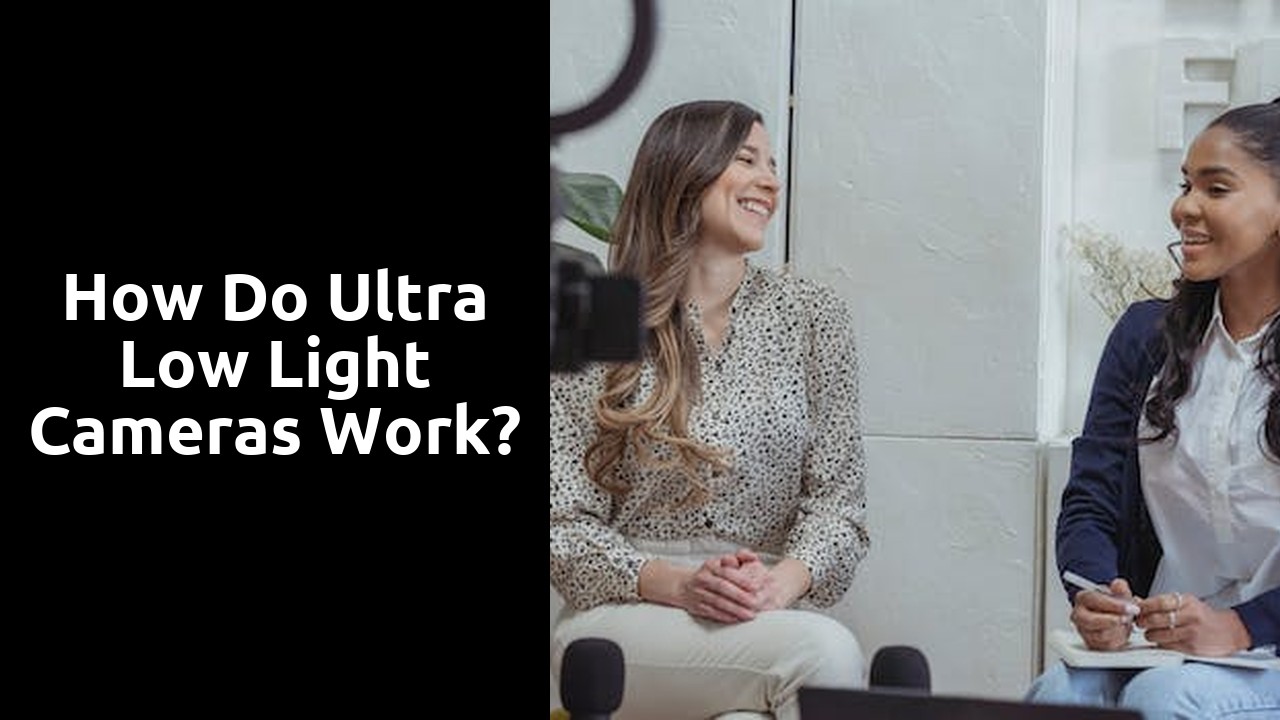How do ultra low light cameras work?